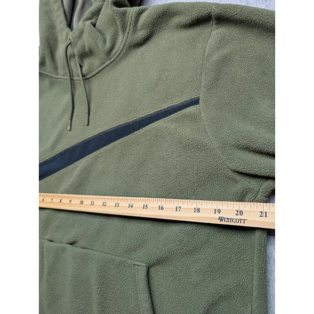Nike Club Fleece Winterized Pullover Hoodie Mens Small Green DQ4896 222
